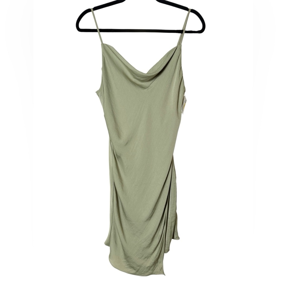 Naked Zebra Small Sage Green Backless Dress